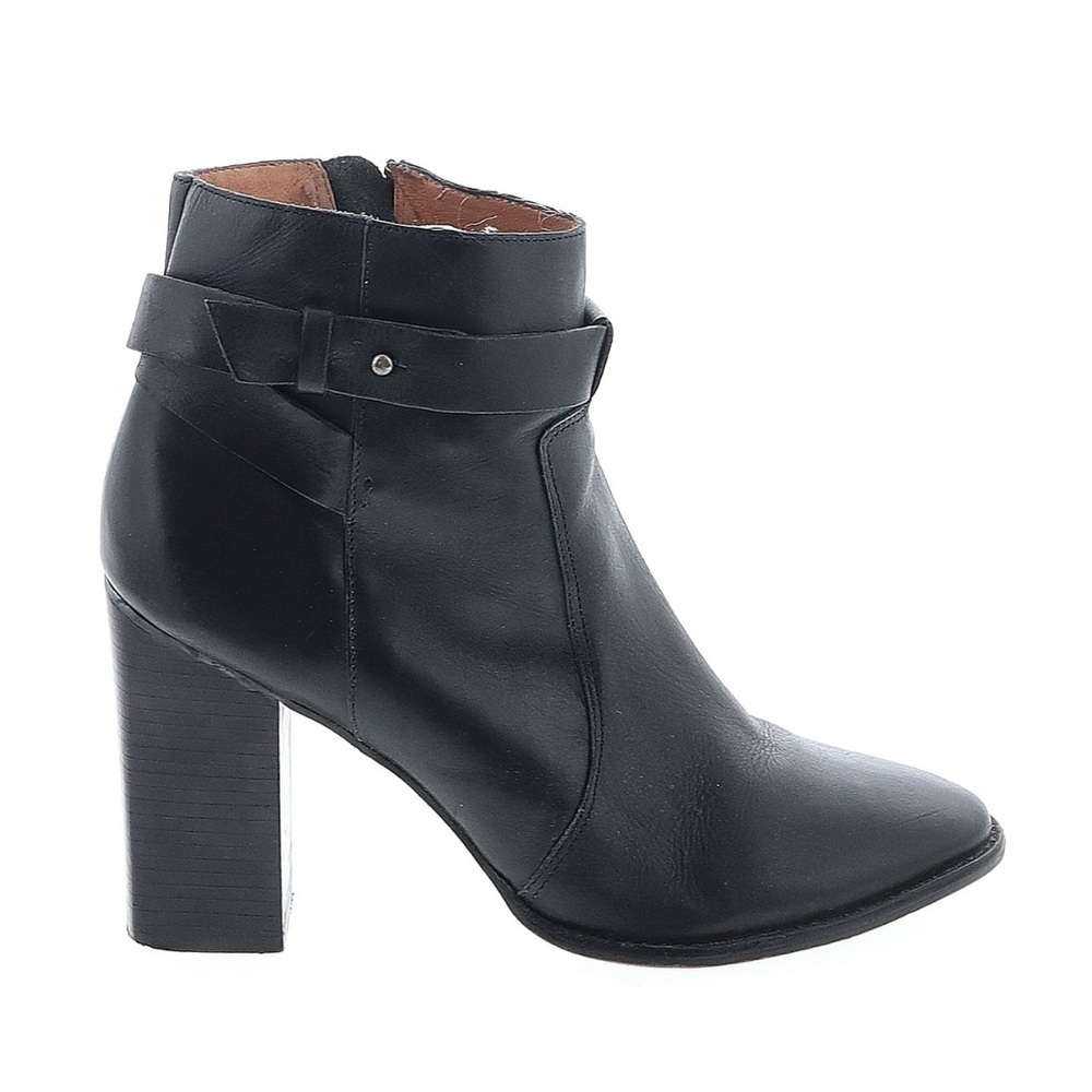 Madewell Black Leather Ankle Sammie Boots | Heeled Shoe Boot | Size 9 1/2 9.5